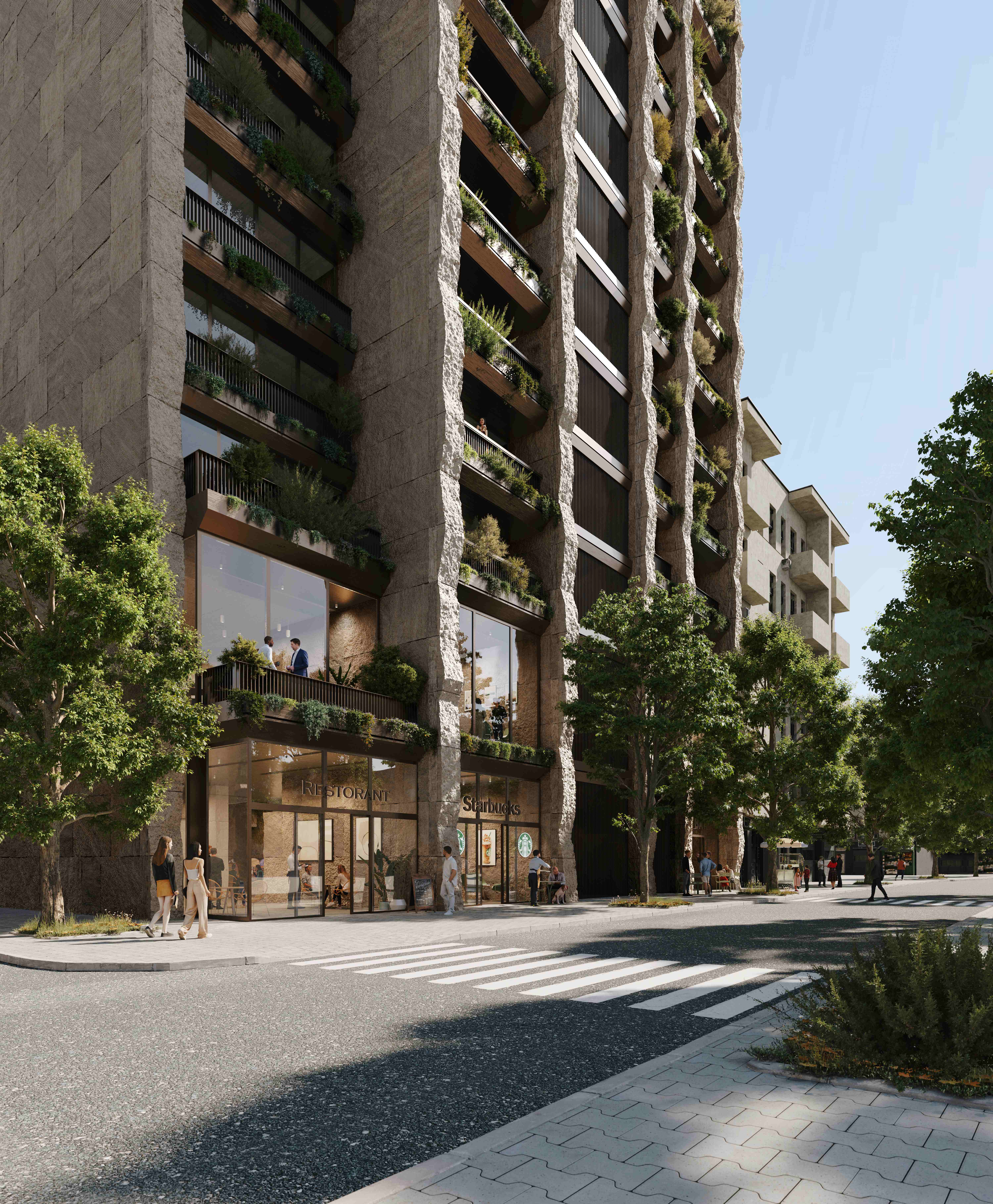 Guri Tower north street view